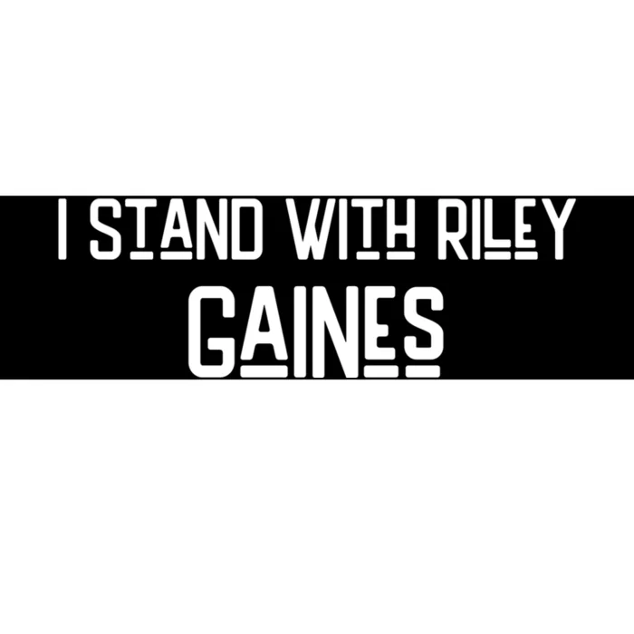 I Stand With Riley Gaines Bumper Sticker