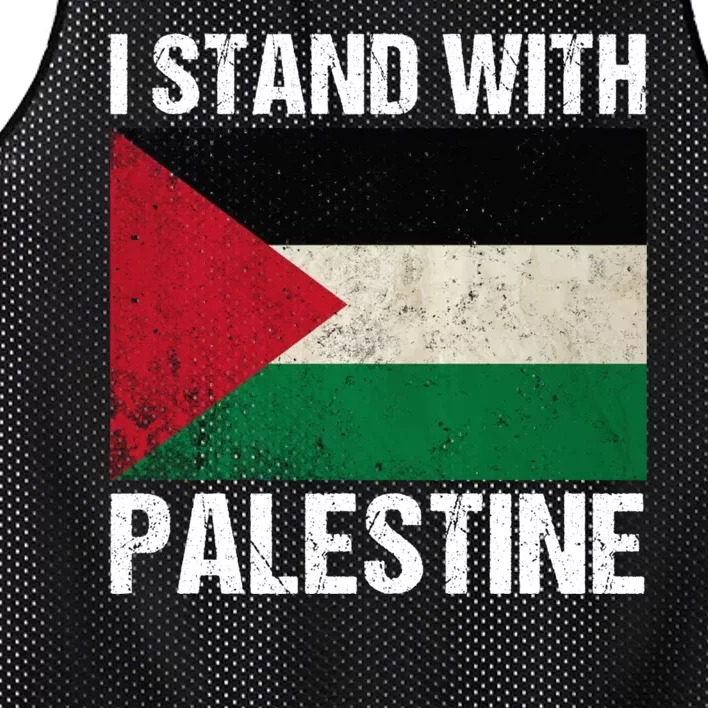 I Stand With Palestine For Their Freedom Us Palestine Flag Mesh Reversible Basketball Jersey Tank