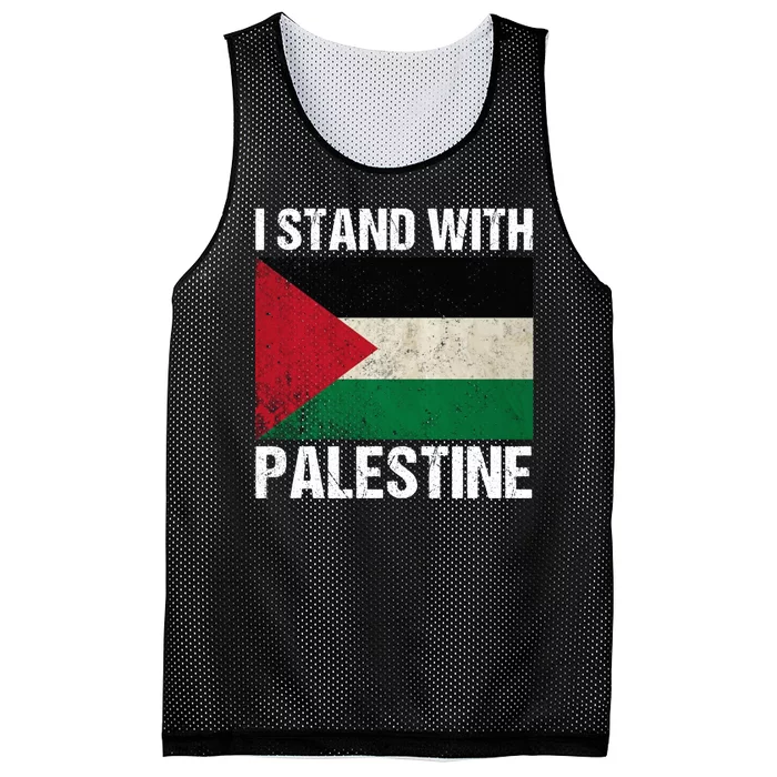 I Stand With Palestine For Their Freedom Us Palestine Flag Mesh Reversible Basketball Jersey Tank