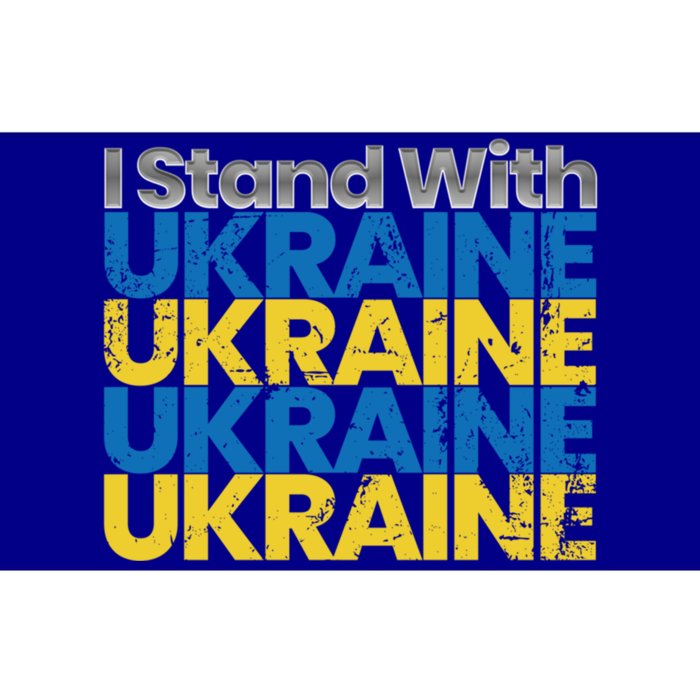 I Stand With Ukraine Ukrainian Flag Ukrainians Gift Bumper Sticker