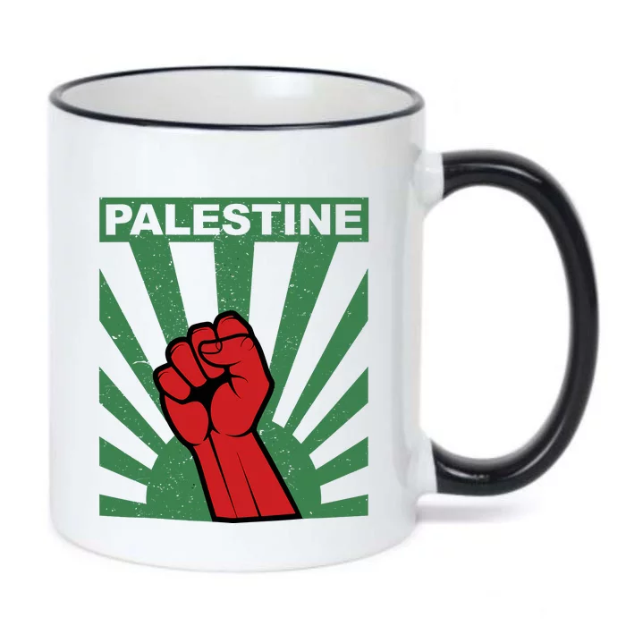 I Stand With Palestine For Their Freedom Free Palestine Black Color Changing Mug