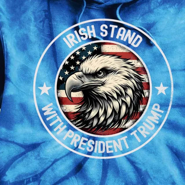 Irish Stand With Trump Gift Tie Dye Hoodie