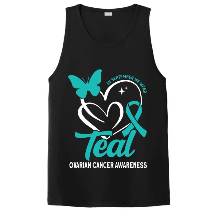 In September We Wear Teal Ovarian Cancer Awareness Performance Tank