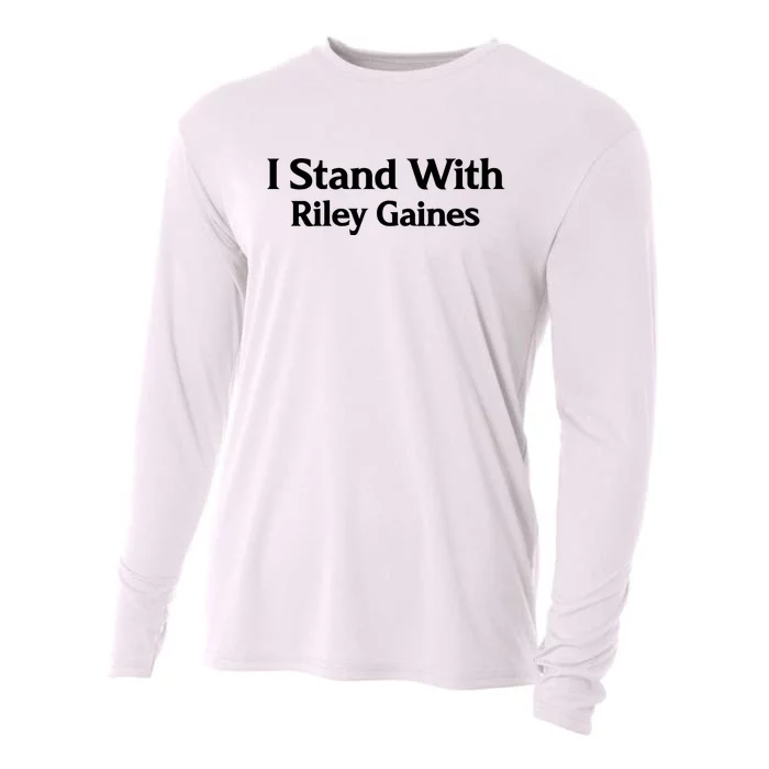 I Stand With Riley Gaines Cooling Performance Long Sleeve Crew