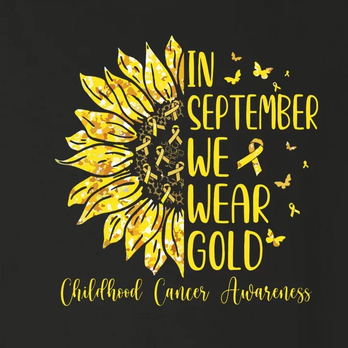 In September We Wear Gold Childhood Cancer Awareness Toddler Long Sleeve Shirt