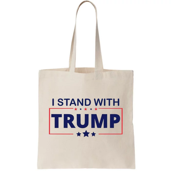 I Stand With Trump Tote Bag