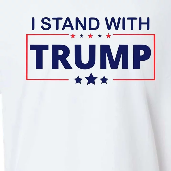 I Stand With Trump Sueded Cloud Jersey T-Shirt