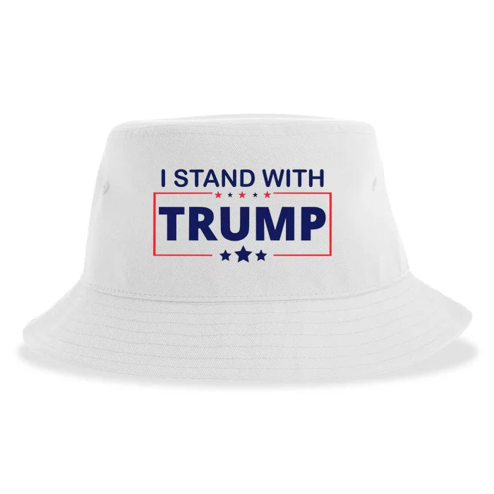 I Stand With Trump Sustainable Bucket Hat