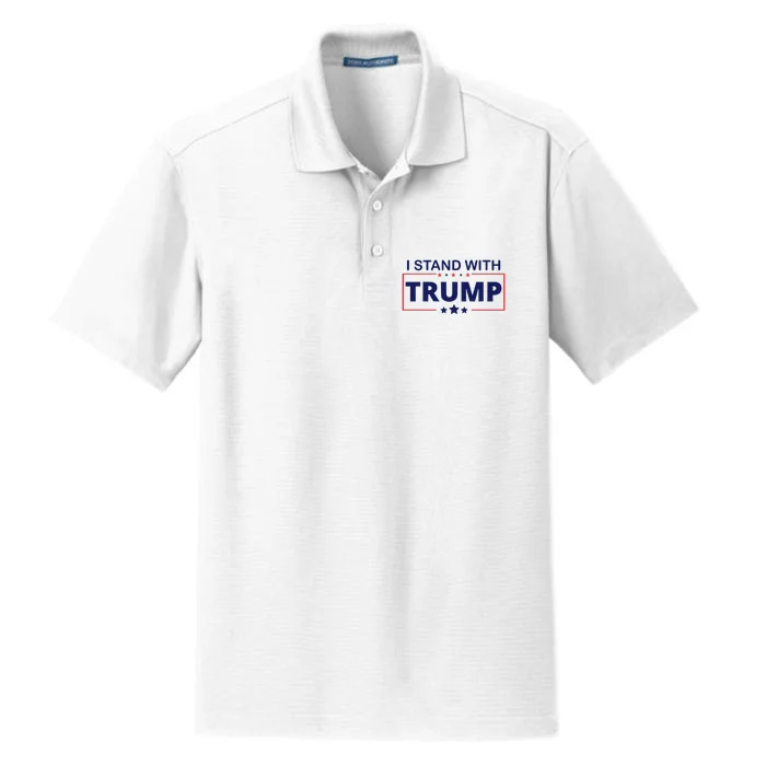 I Stand With Trump Dry Zone Grid Performance Polo