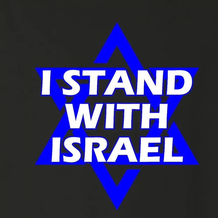 I Stand With Israel Star Of David Toddler Long Sleeve Shirt