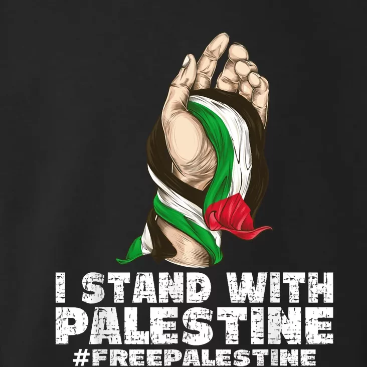 I Stand With Palestine For Their Freedom Free Palestine Toddler Hoodie