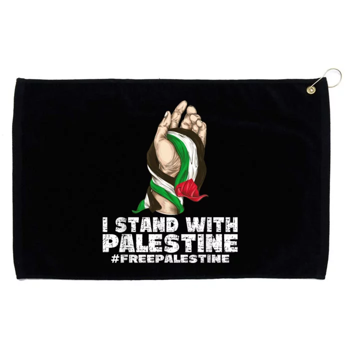 I Stand With Palestine For Their Freedom Free Palestine Grommeted Golf Towel