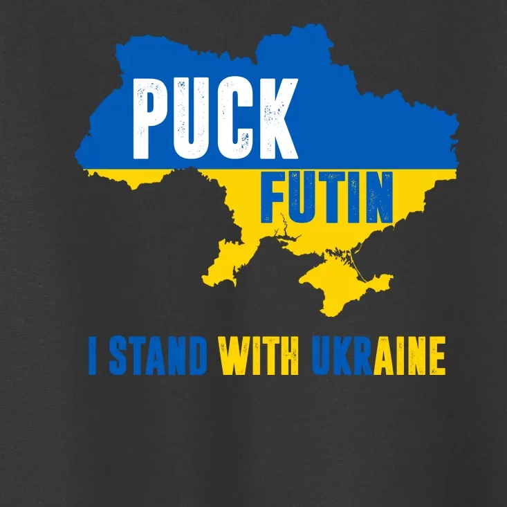 I Stand With Ukraine Puck Futin Toddler T-Shirt