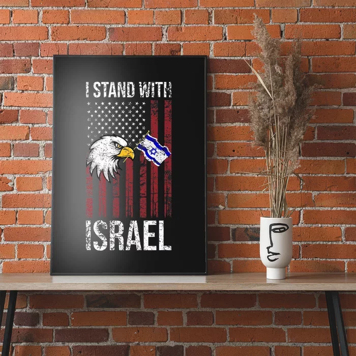 I Stand With Israel Eagle Flag Design Poster