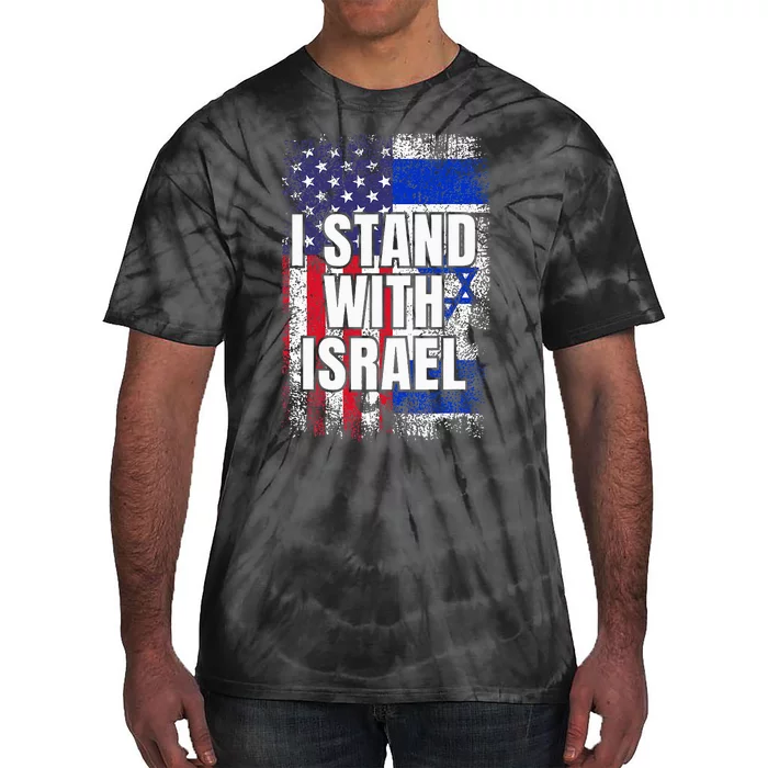 I Stand With Israel USA Israeli Flag Tie-Dye T-Shirt