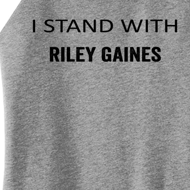 I Stand With Riley Gaines Women’s Perfect Tri Rocker Tank