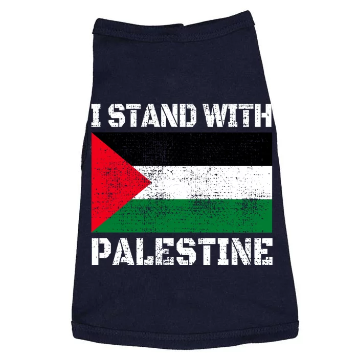 I Stand With Palestine Palestinian Flag Free Palestine Doggie Tank