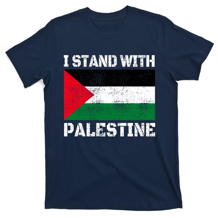 I Stand With Palestine Palestinian Flag Free Palestine T-Shirt