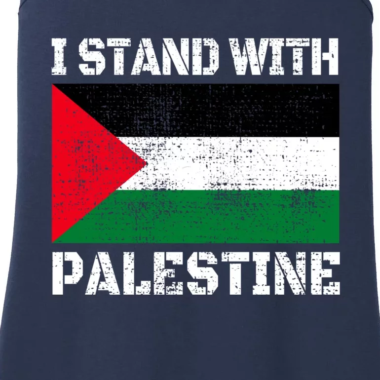 I Stand With Palestine Palestinian Flag Free Palestine Ladies Essential Tank