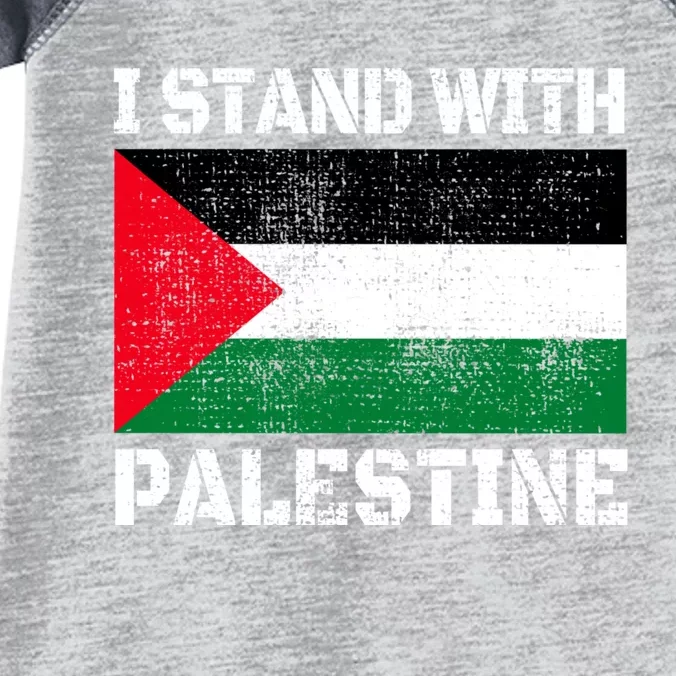 I Stand With Palestine Palestinian Flag Free Palestine Infant Baby Jersey Bodysuit