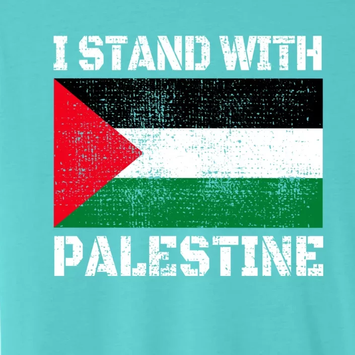 I Stand With Palestine Palestinian Flag Free Palestine ChromaSoft Performance T-Shirt