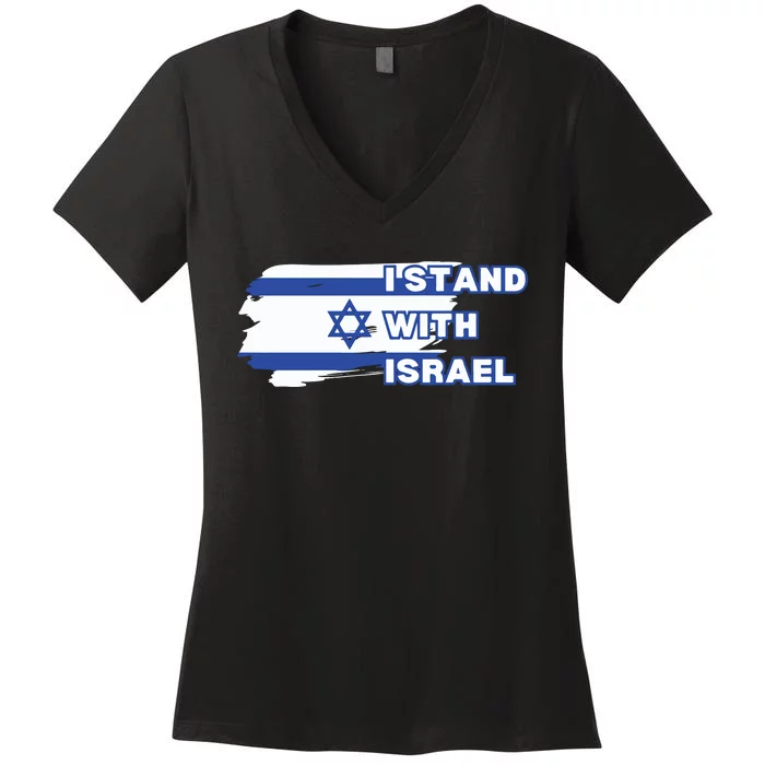 Israel Stand With Israel Support Israel Women's V-Neck T-Shirt