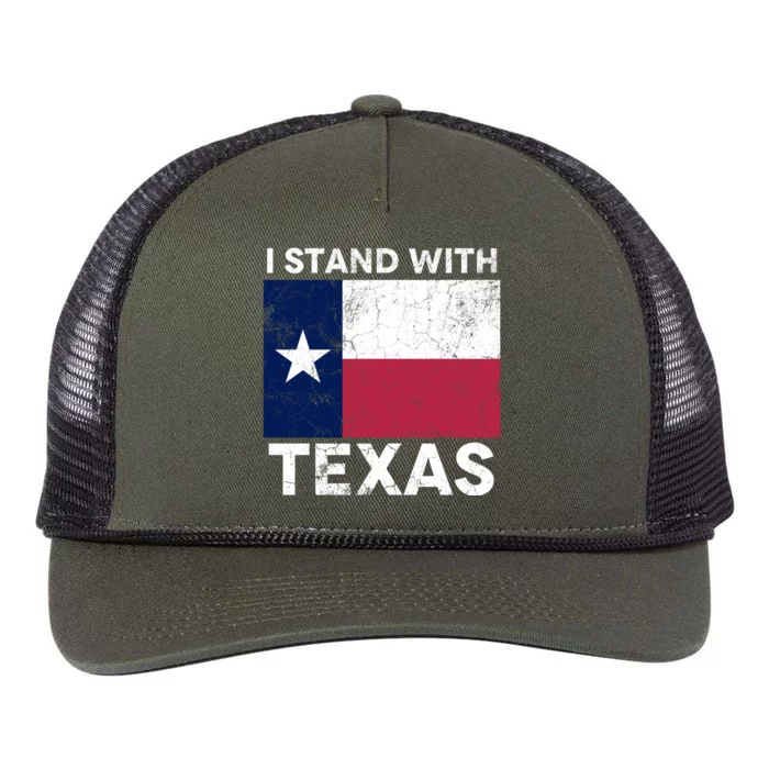 I Stand With Texas Scotus Decision I Support Texas Retro Rope Trucker Hat Cap