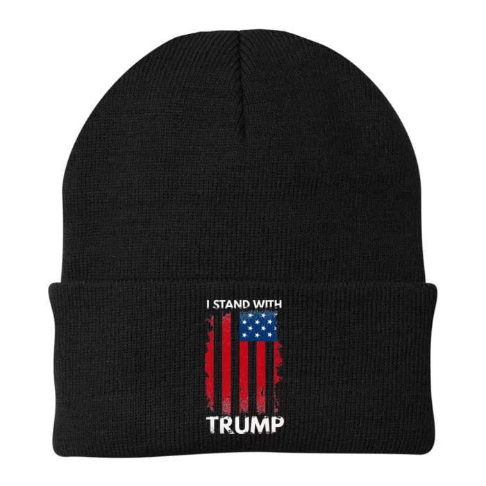 I Stand With Trump Pro Trump Supporter Knit Cap Winter Beanie