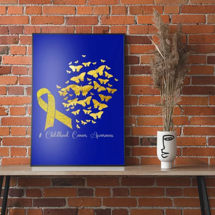 In September We Wear Gold Hood Cancer Awareness Gift Poster