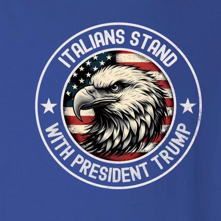 Italians Stand With Trump Gift Toddler Long Sleeve Shirt