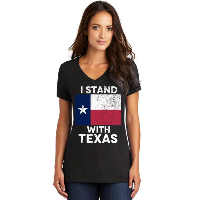 I Stand With Texas Scotus Decision I Support Texas Women's V-Neck T-Shirt