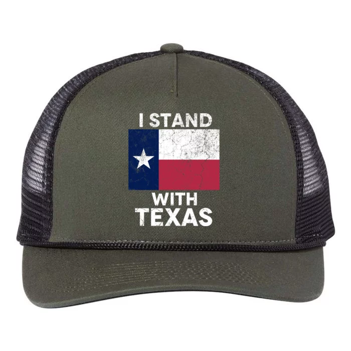 I Stand With Texas Scotus Decision I Support Texas Retro Rope Trucker Hat Cap