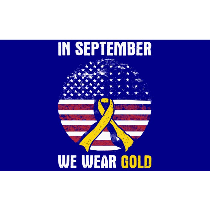 In September We Wear Gold Hood Cancer Awareness Gift Bumper Sticker