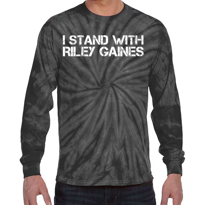 I Stand With Riley Gaines Tie-Dye Long Sleeve Shirt