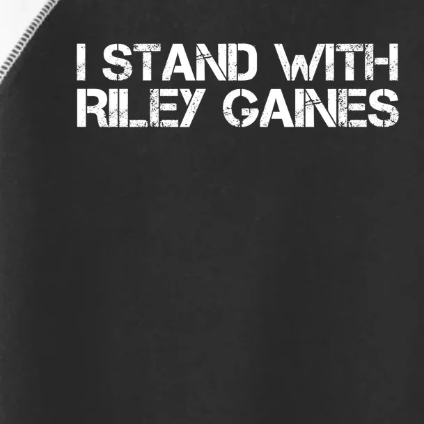 I Stand With Riley Gaines Toddler Fine Jersey T-Shirt