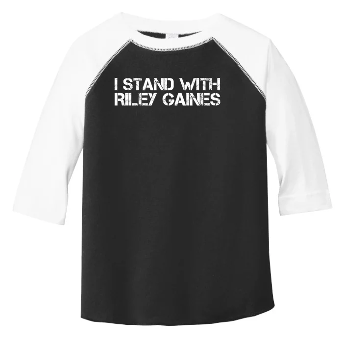 I Stand With Riley Gaines Toddler Fine Jersey T-Shirt