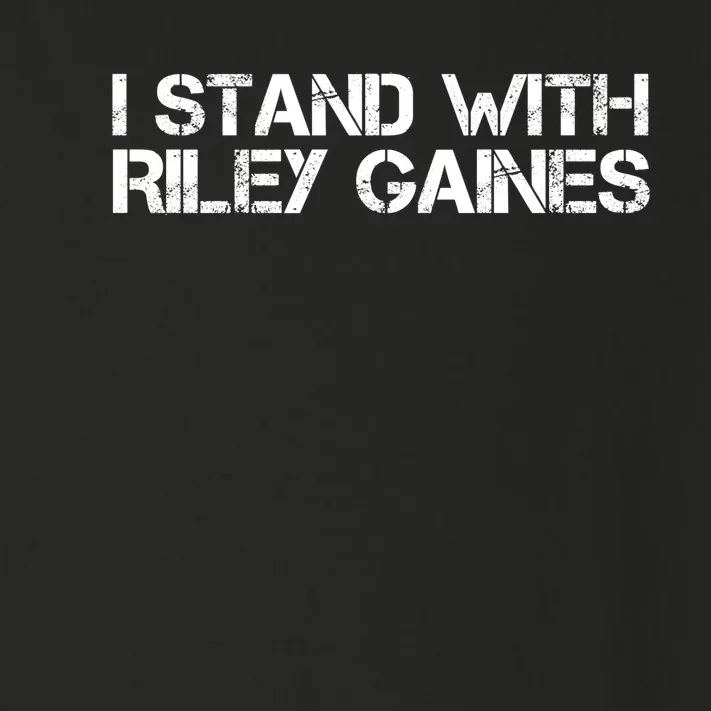 I Stand With Riley Gaines Toddler Long Sleeve Shirt