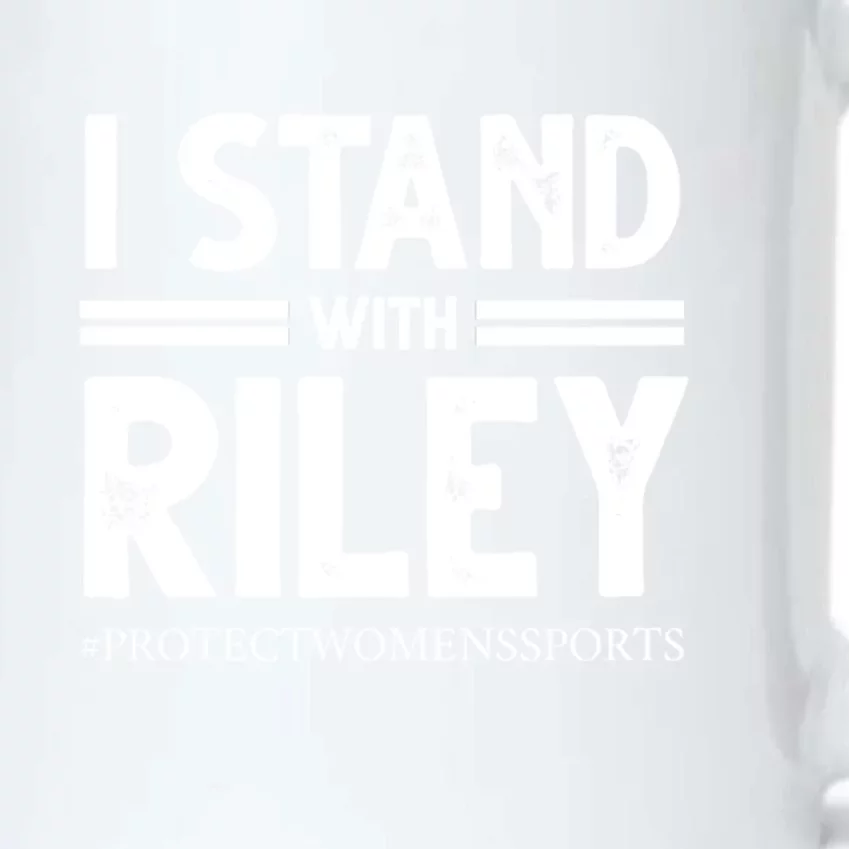 I Stand With Riley Gaines Black Color Changing Mug