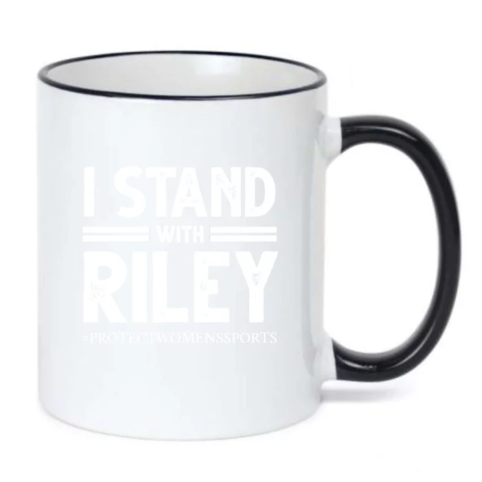 I Stand With Riley Gaines Black Color Changing Mug