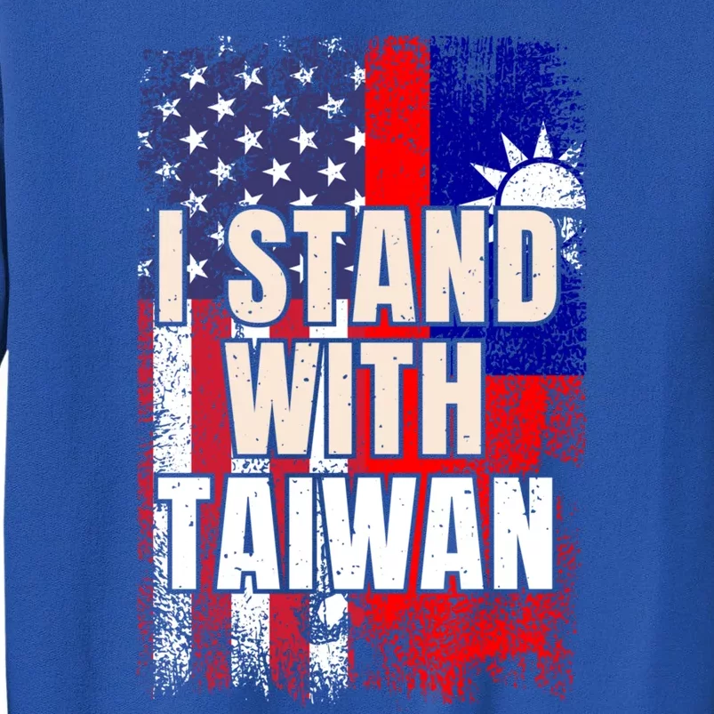 I Stand With Taiwan American Usa Flag Gift Sweatshirt