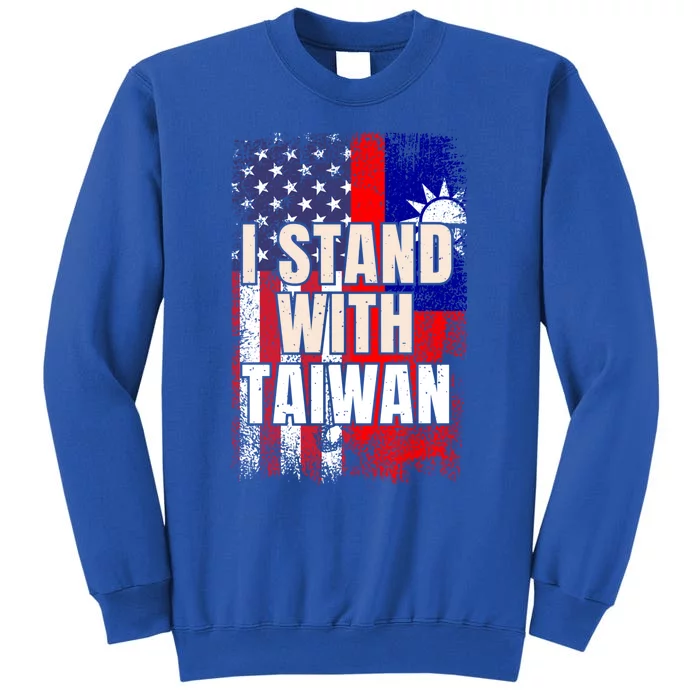 I Stand With Taiwan American Usa Flag Gift Sweatshirt