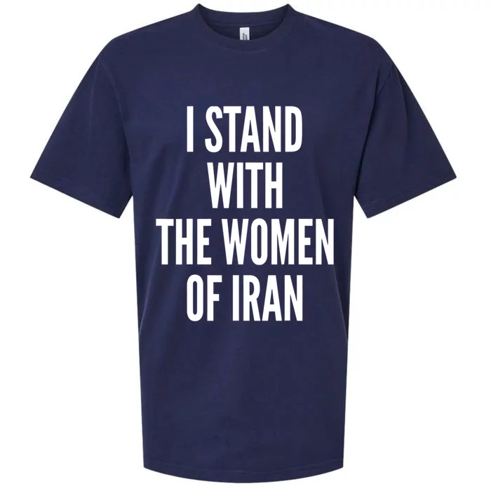 I Stand With The Of Iran Iranian Flag Freeiran Fist Great Gift Sueded Cloud Jersey T-Shirt