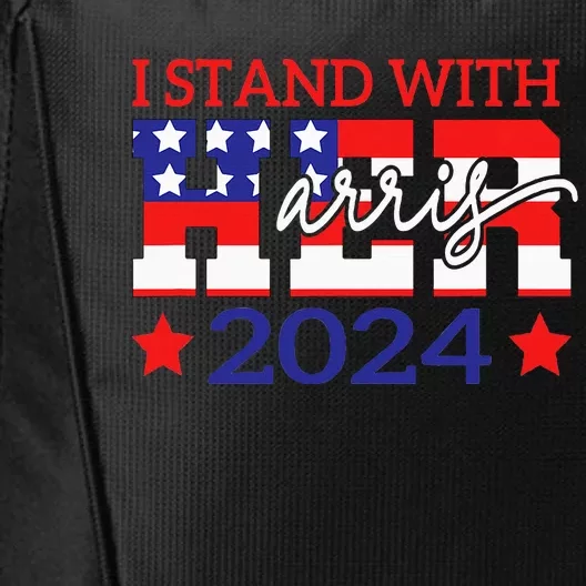 I Stand With Her Kamala Harris 2024 Political City Backpack