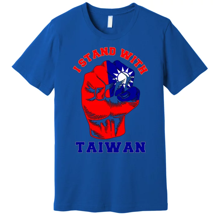 I Stand With Taiwan For Taiwanese Taipei Lover Traveler Gift Premium T-Shirt