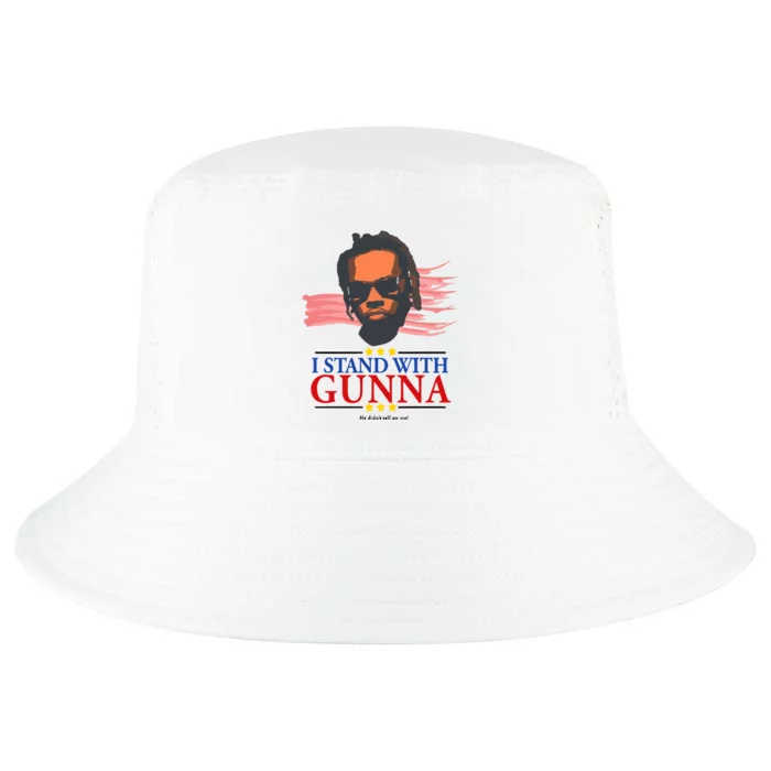 I Stand With G.U.N.N.A He Didn’T Tell On Me Cool Comfort Performance Bucket Hat