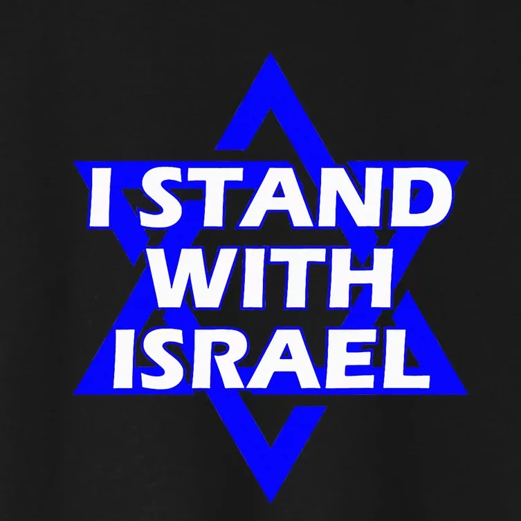 I Stand With Israel Star Of David Women's Crop Top Tee