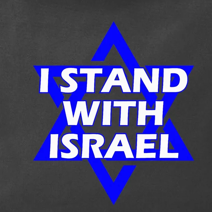 I Stand With Israel Star Of David Zip Tote Bag