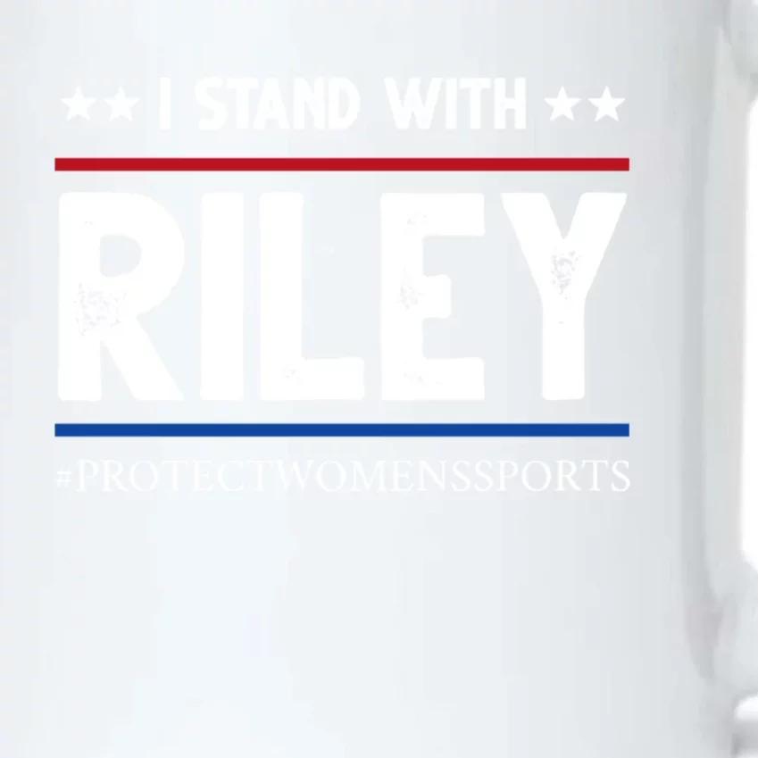 I Stand With Riley Gaines Black Color Changing Mug