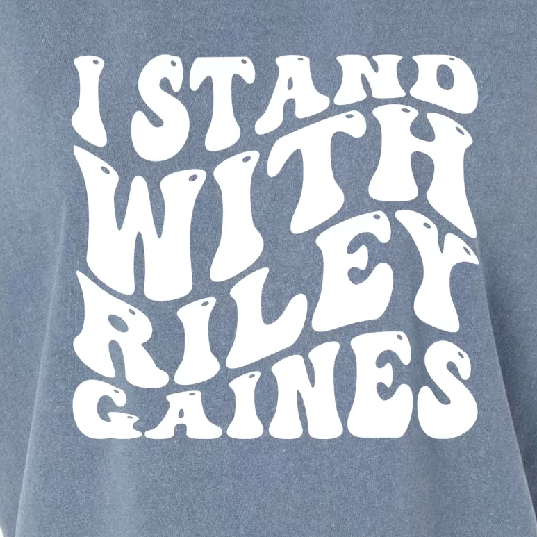 I Stand With Riley Gaines Garment-Dyed Women's Muscle Tee