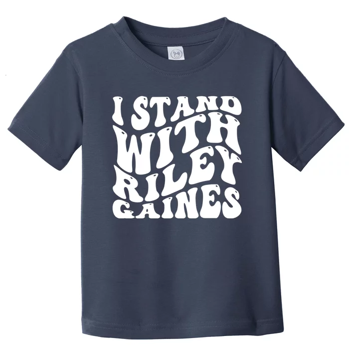 I Stand With Riley Gaines Toddler T-Shirt